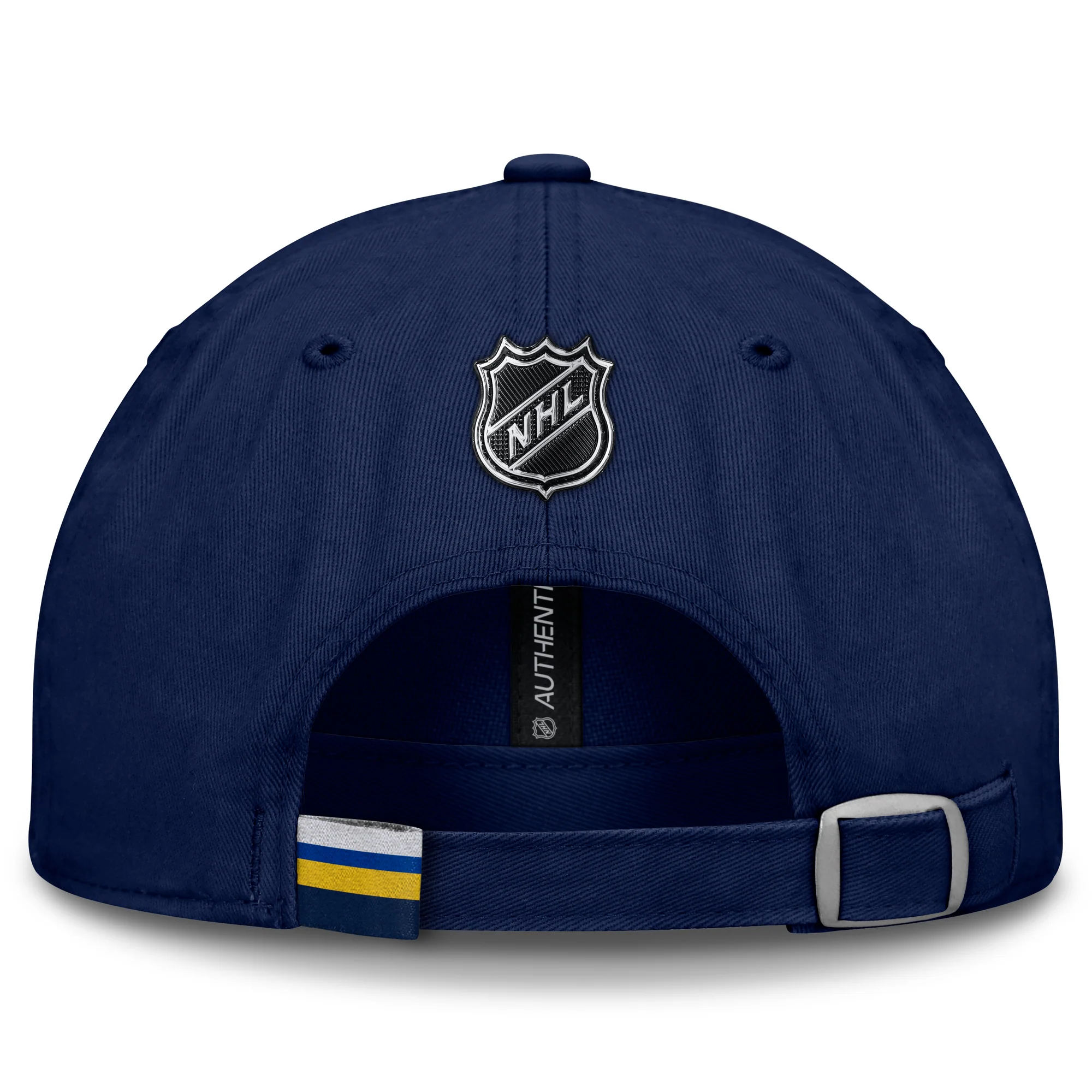 ST. LOUIS BLUES FANATICS AUTHENTIC PRO PRIME RINK STRAPBACK - NAVY - Image 4