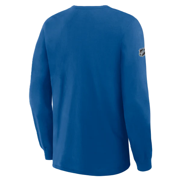 ST. LOUIS BLUES FANATICS AUTHENTIC PRO RINK LONG SLEEVE TEE - BLUE - Image 3