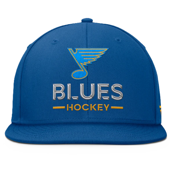 ST. LOUIS BLUES FANATICS BLUES HOCKEY AUTHENTIC PRO SNAPBACK - BLUE - Image 3