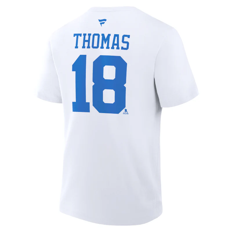 ST. LOUIS BLUES FANATICS THOMAS NAME AND NUMBER TEE - WHITE - Image 3