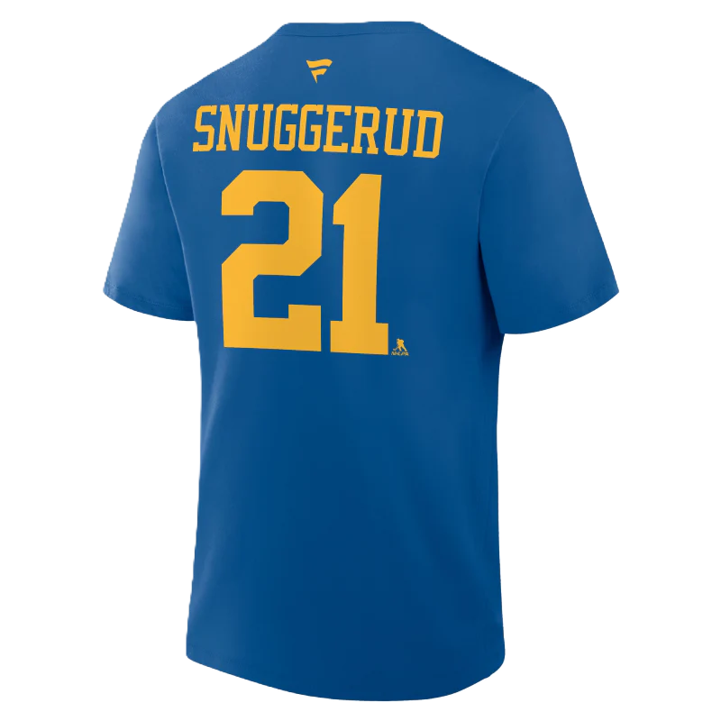 ST. LOUIS BLUES FANATICS SNUGGERUD NAME AND NUMBER TEE - BLUE - Image 3