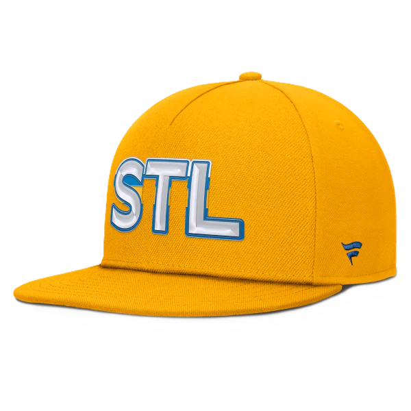 ST. LOUIS BLUES FANATICS STL AUTHENTIC PRO SNAPBACK - GOLD - Image 3