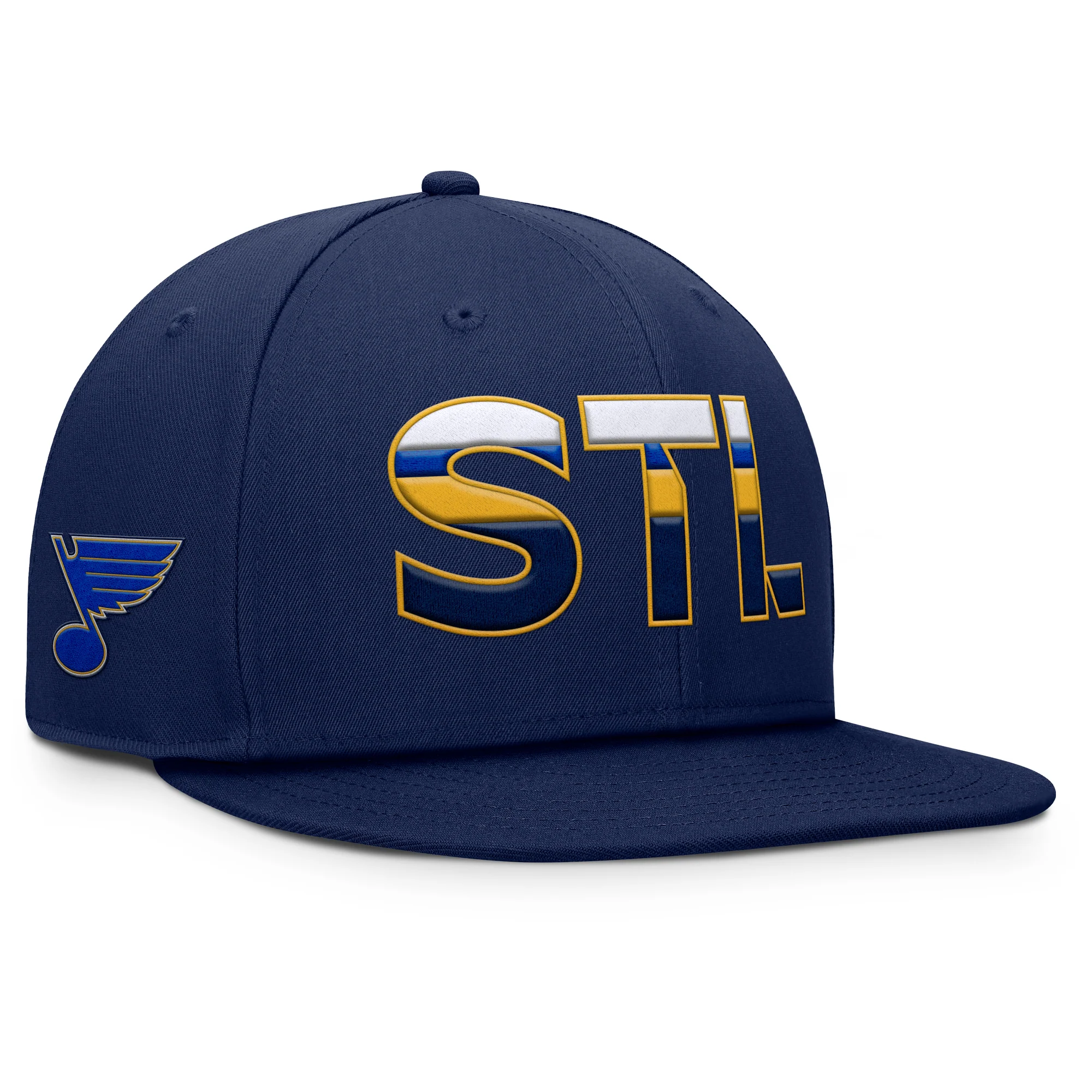 ST. LOUIS BLUES FANATICS STL RINK SNAPBACK - NAVY - Image 3
