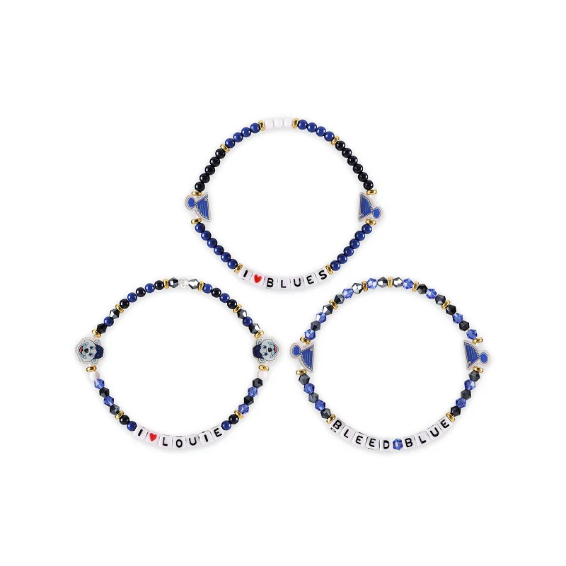 ST. LOUIS BLUES FOCO TEAM FRIENDSHIP BRACELETS - 3-PACK - Image 4